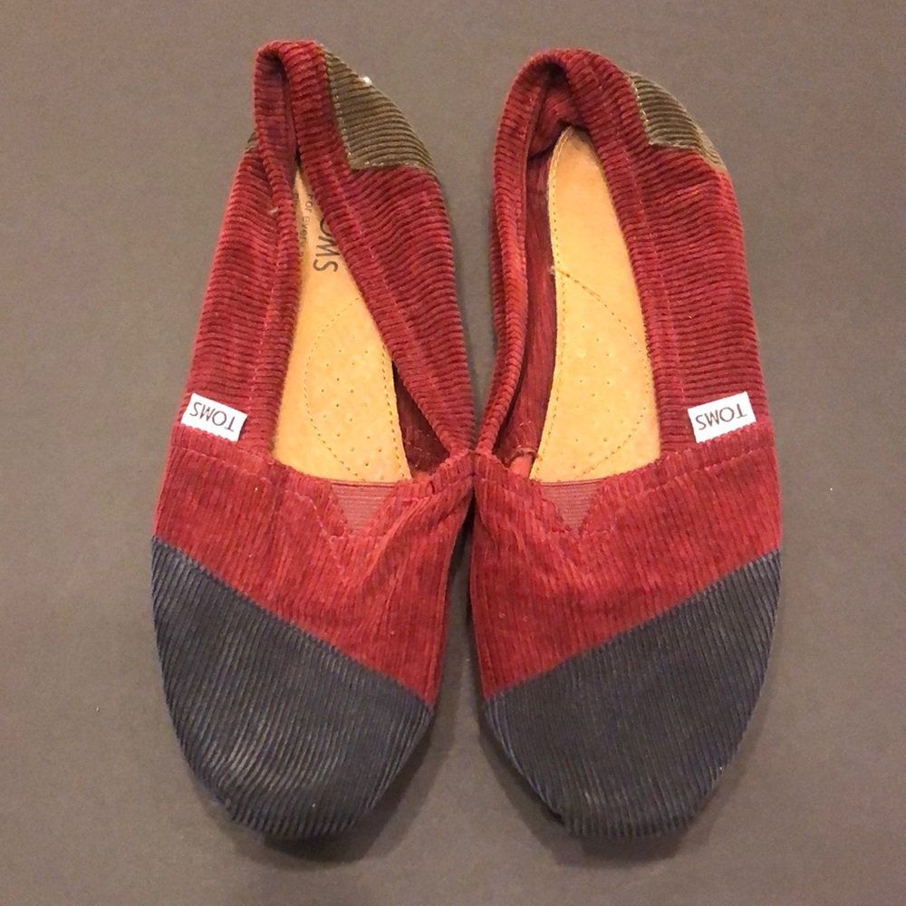Toms corduroy flats